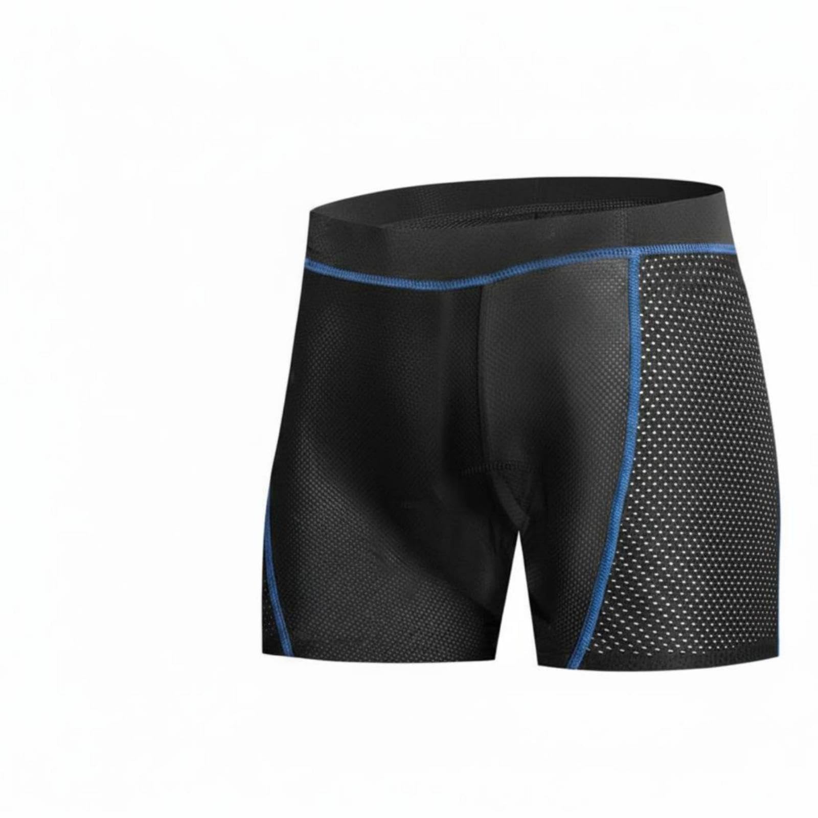 Biking Compression Compression Shorts 3D Contoured Padded Biking Shorts Multi-Layer Padding Sportswear Blue Line M-image-33