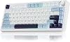 Aula F75 Mechanical RGB TKL Ice Vein Switch Wireless Macro Hot Swap Keyboard Navy Blue