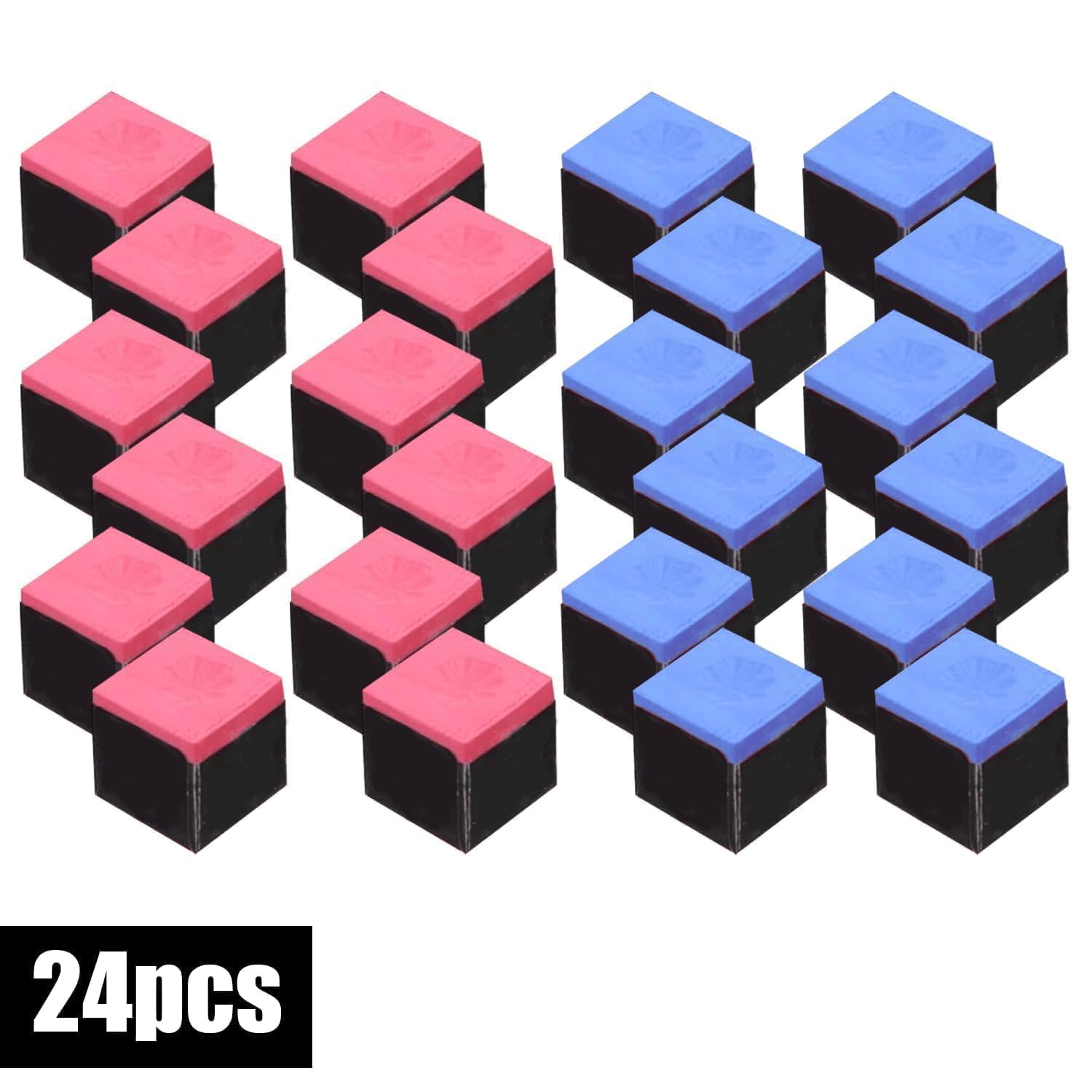 Gessetti Da Biliardo LNGJIN - 24 Pezzi Cubetti Blu E Rossi Per Stecche | Gessetto Professionale - Foto 2