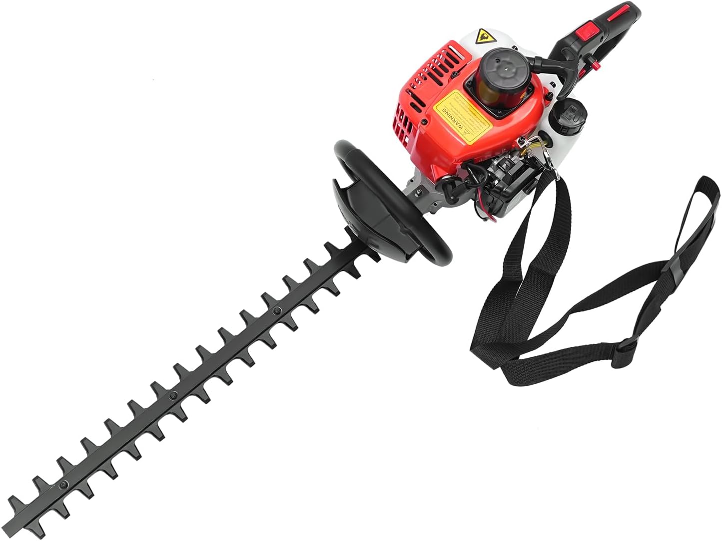 ZzuaofxuuY 22.5cc 2-Stroke Gas Hedge Trimmer 26" Double-Edged Blade Cordless Lightweight Kit 0.6L Tank for Pruning Gardening