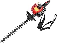 ZzuaofxuuY 22.5cc 2-Stroke Gas Hedge Trimmer 26" Double-Edged Blade Cordless Lightweight Kit 0.6L Tank for Pruning Gardening