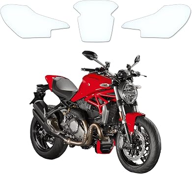 Tank Protection Film Paint Protection Tank pad Transparent Suitable for Ducati Monster 2014-2017
