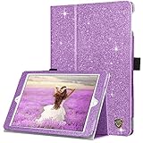 BENTOBEN iPad Air 2 Case, iPad Air 1 Case, iPad 6th Generation Case, iPad 5th Gen Case, Glitter PU Leather Folio Stand Smart Cover Auto Wake/Sleep Case for iPad Air 1/2, iPad 9.7 2018/2017, Purple