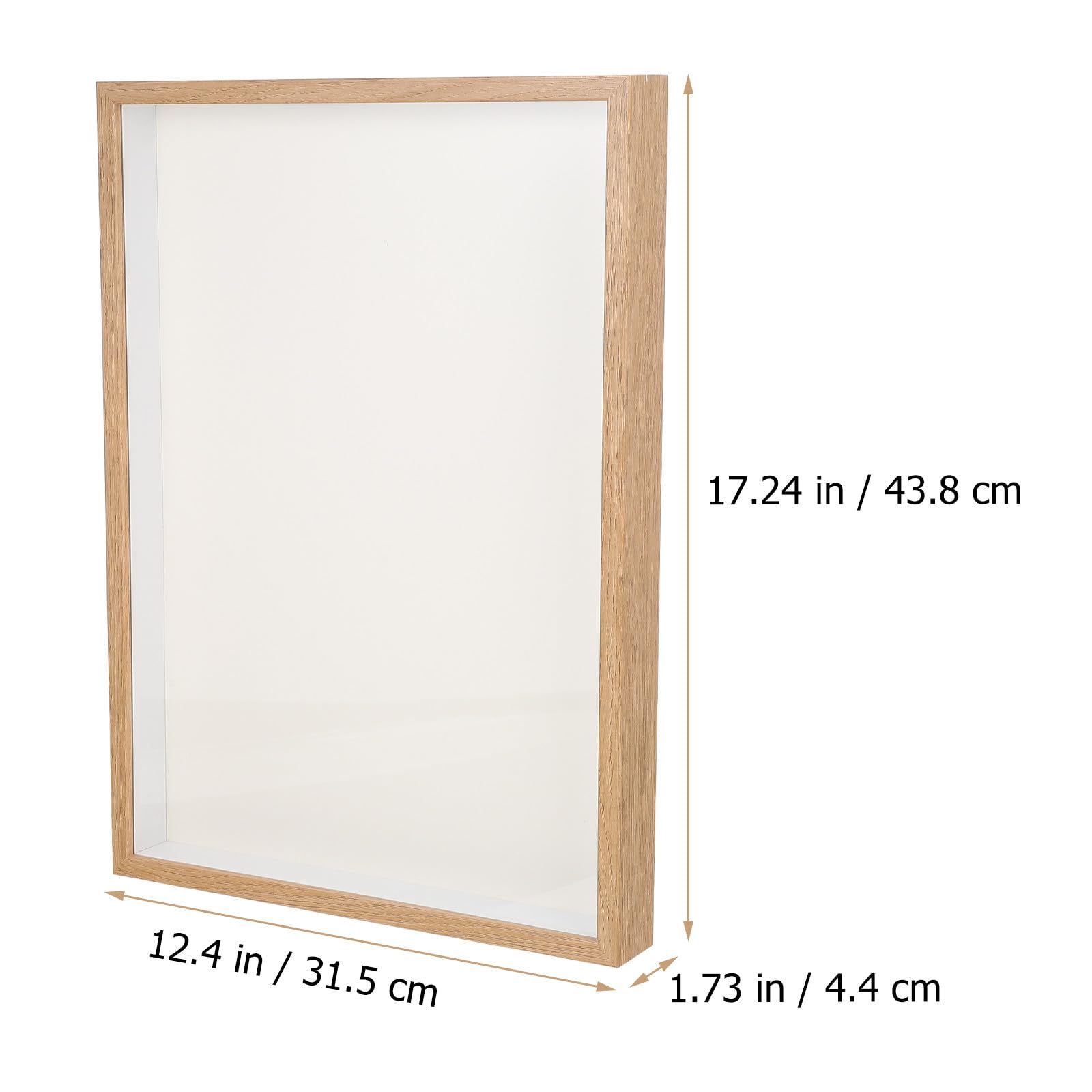 ifundom Marco de Fotos de Escritorio A3 de Madera Beige para Pared y Mesa