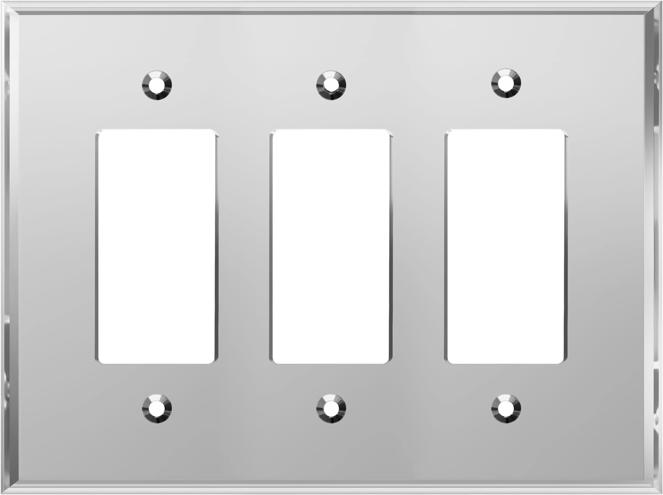 GlassAlike™ Triple Decora Acrylic Mirror Switch Plate
