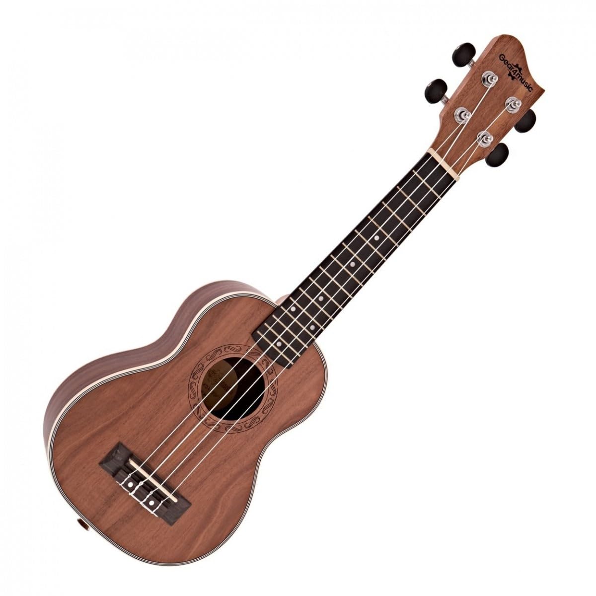 Pacchetto di ukulele soprano per bambini e adulti principianti | Include Custodia Premium e Accordatore Testata, Toni Percussivi Vibranti dal Corpo in Koa, Corde Aquila Comode