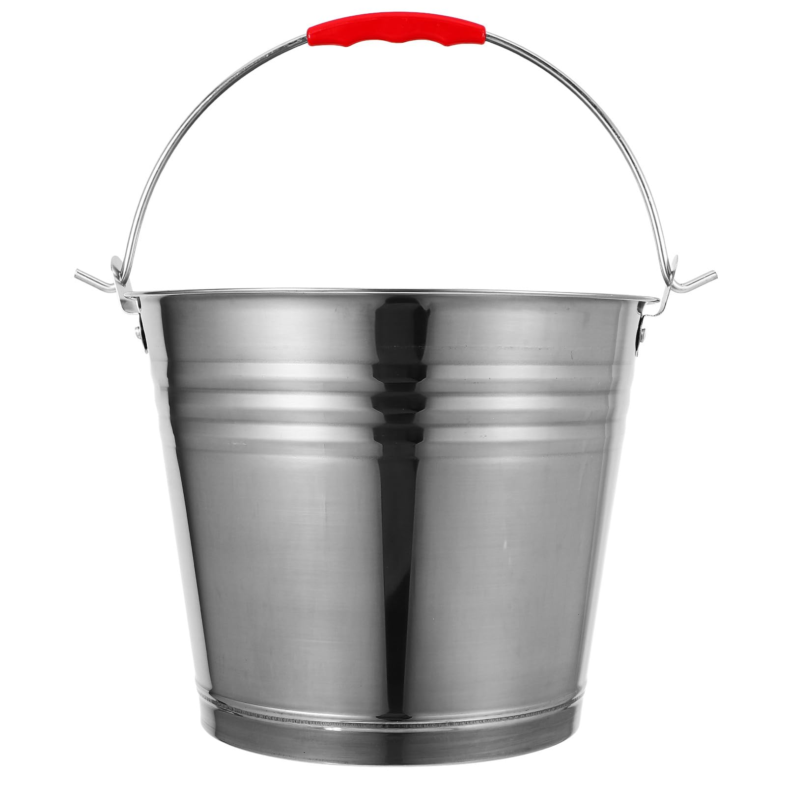 Seau en Acier Inoxydable avec Poignée 6 L pour Lait et Glace