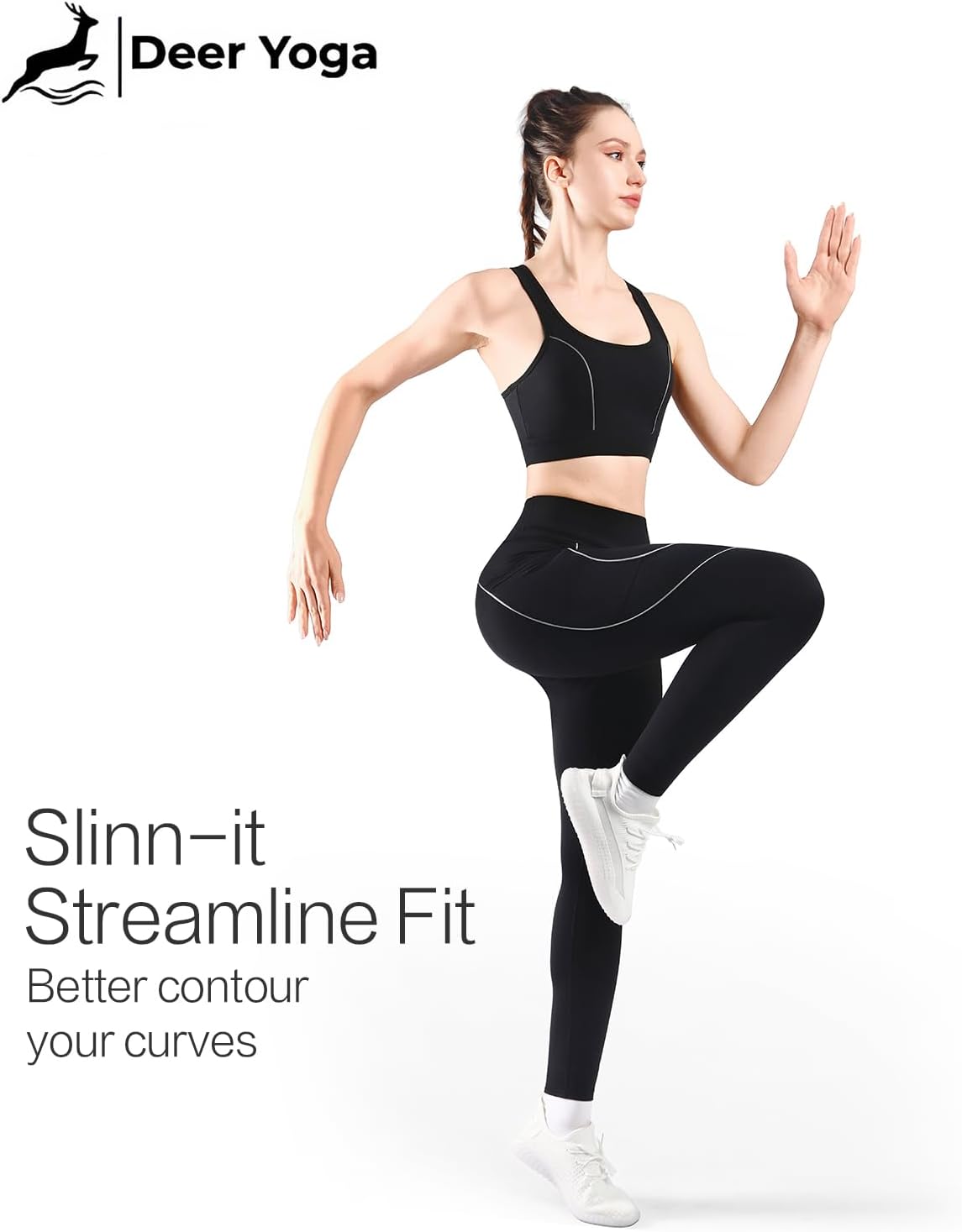 Workout Sets for Women 2 Piece Reflective Sports Set Bra Elastic Yoga Athletic Sets Matching Pilates Gym Clothes - Image 9