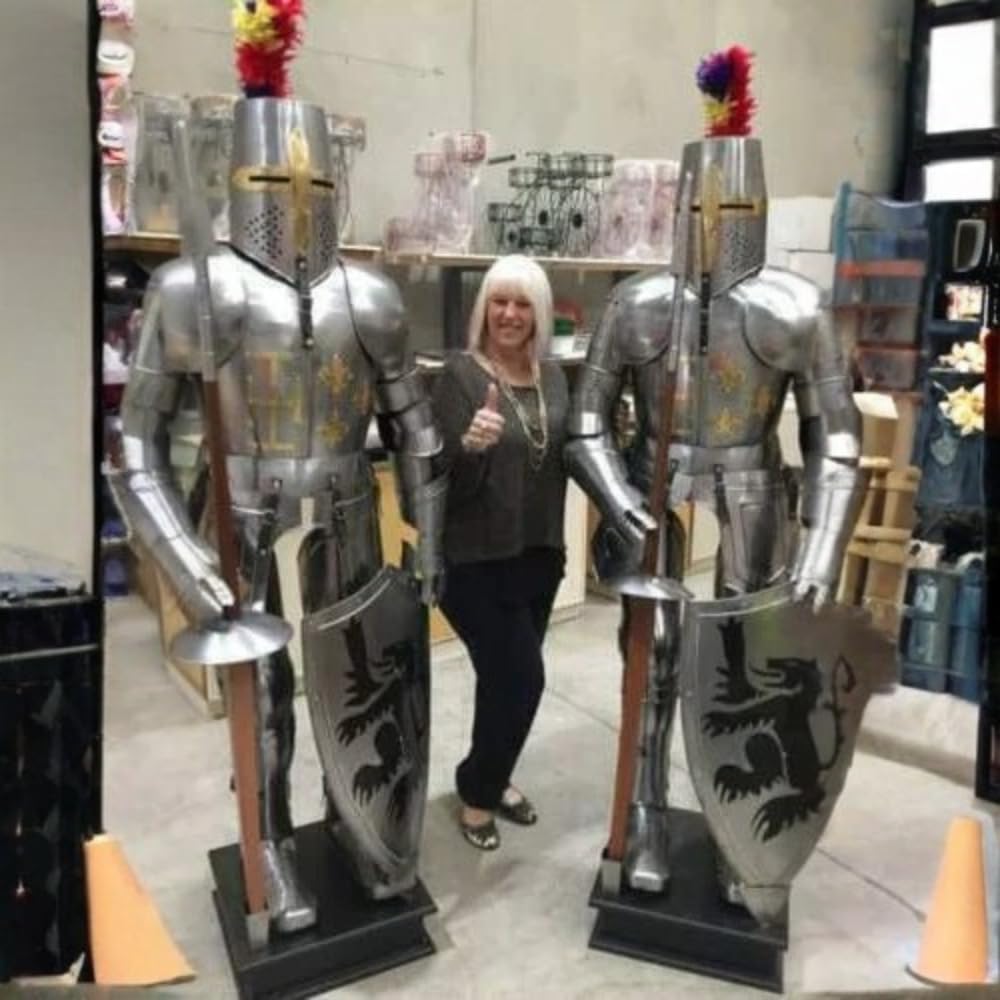 Knight Medieval Wearable Suit, Crusader Full Suit of Armor Costume