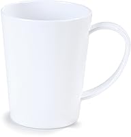 Vista 21 de Carlisle FoodService Products Taza de café de plástico con asa grande para bufés, hogar y restaurante, Tritan, 12 onzas, color negro