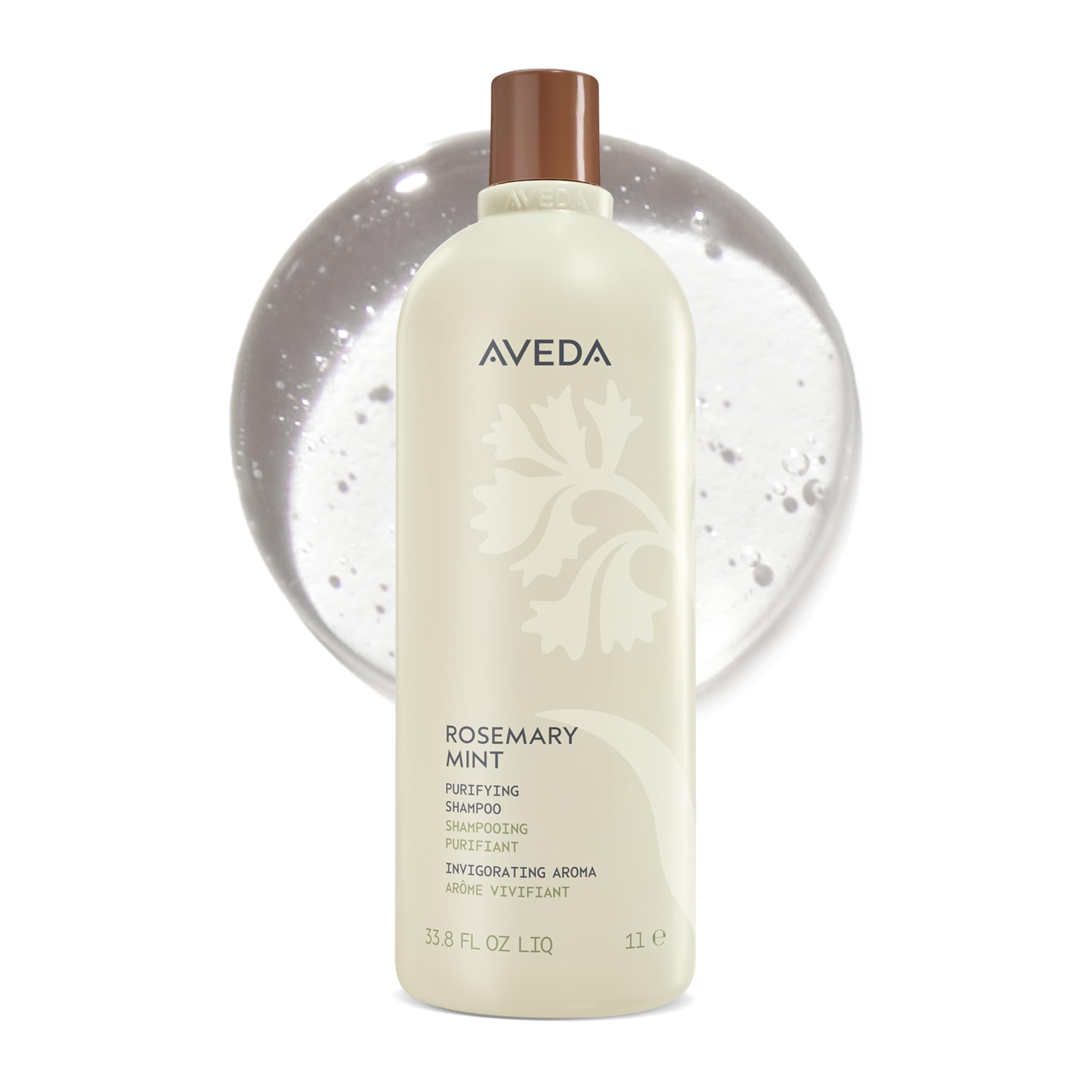 Aveda Rosemary Mint Purifying Shampoo | Clarifying Shampoo | Adds Shine | for Normal to Oily Hair, Fine to Medium Hair Types | 97% Naturally Derived*