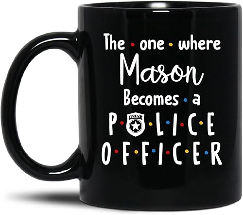 Miniatura 7 de Regalos personalizados de oficial de policía con número y nombre, taza de café de policía, regalos personalizados para policía, taza de aplicación