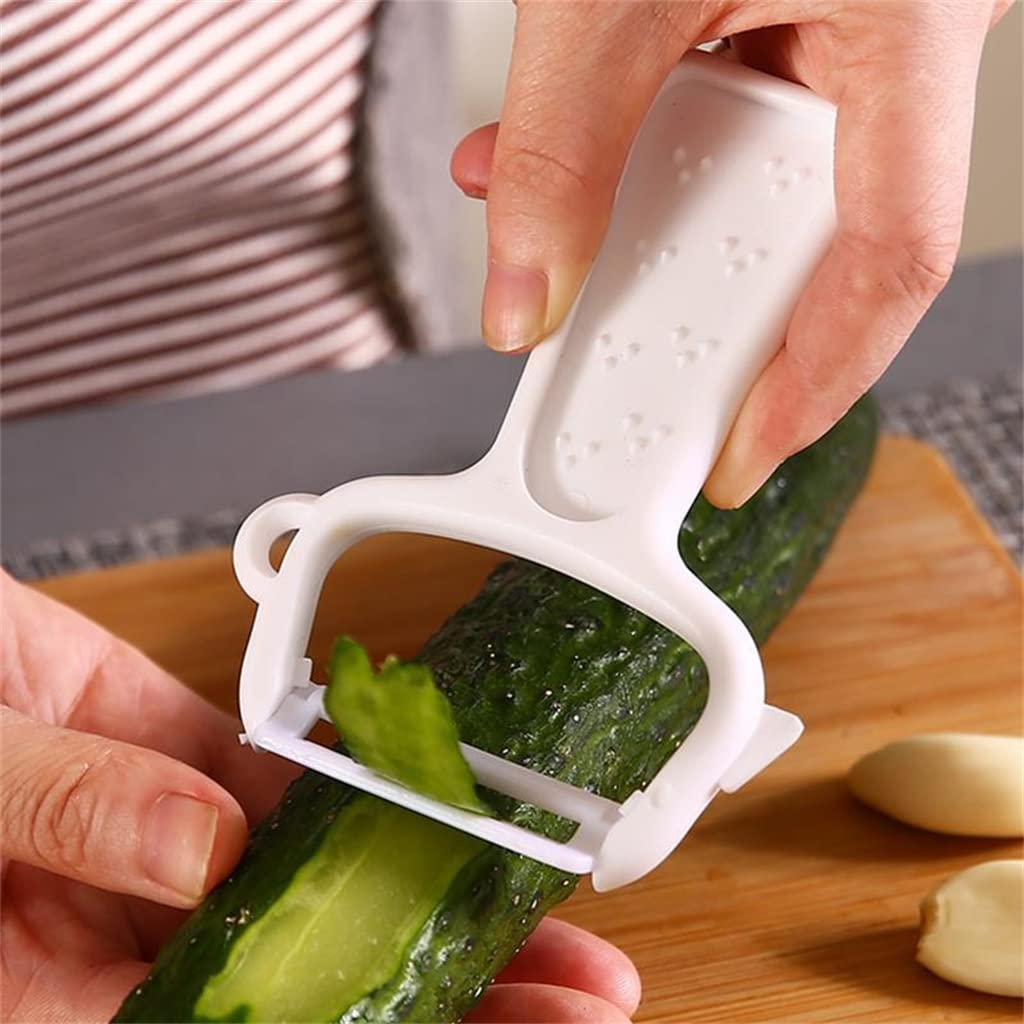 JFDBGU Manual peeler kitchen multifunctional vegetable cutter household gadget accessories(White)