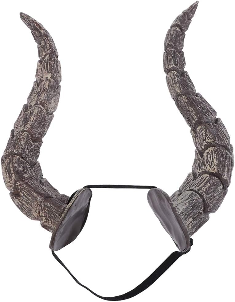 1 Pc Halloween Horns Headband Sheep Horn Hoop Cosplay Fancy Dress Photo Props Hair Accessory or Christmas Halloween Easter Decoration Dance Party