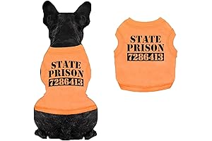 Halloween Jailbird Inmate Prison Suit Costume for Pets