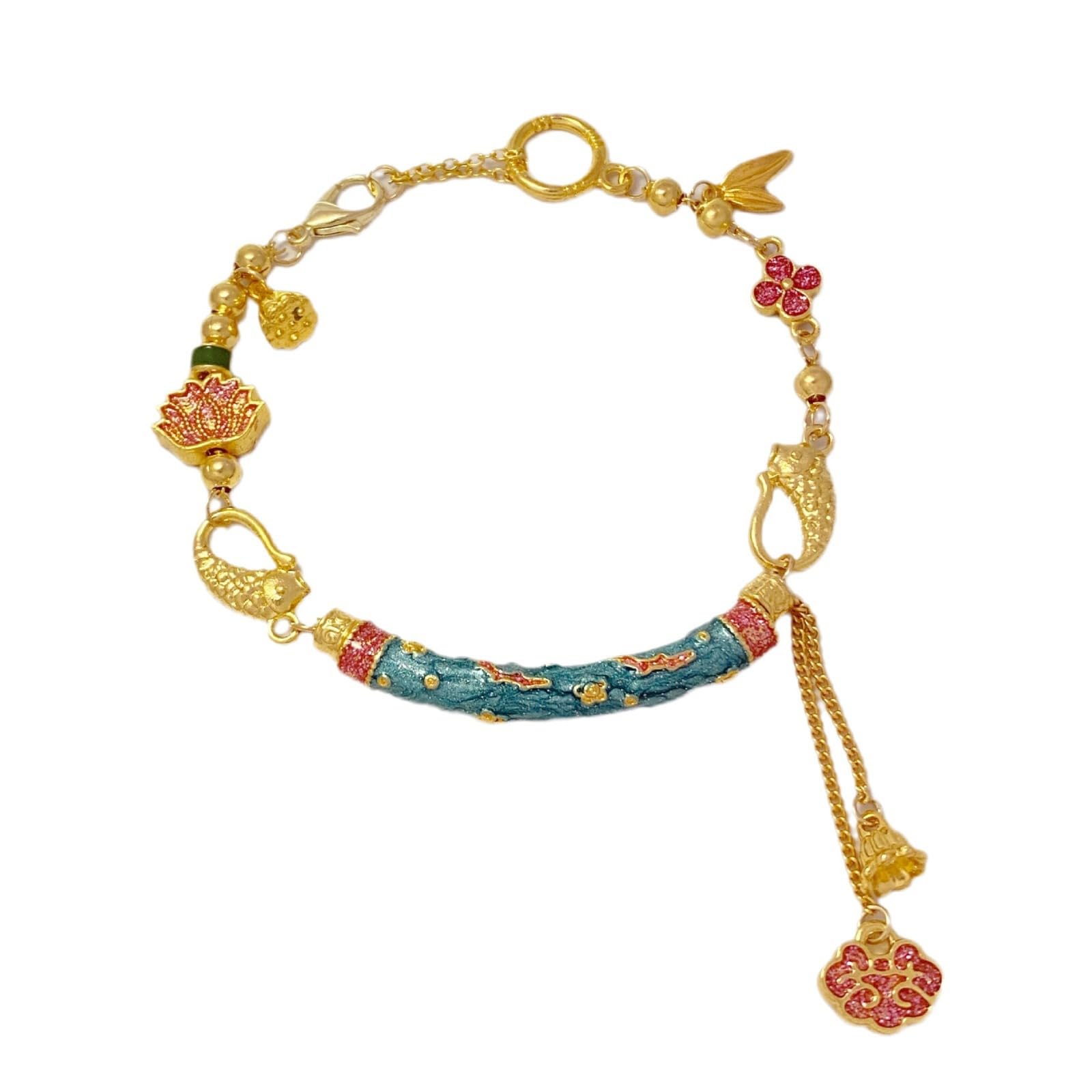 HEVIBK Pulsera lotus mujer Pulsera de Plata de ley 925 Regalo San Valentín Mujer Pulsera amistad