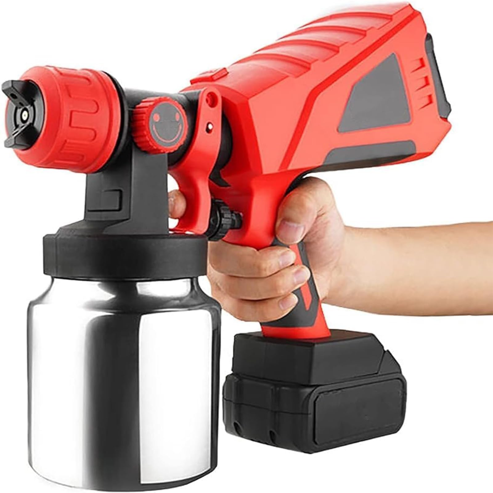 Pulvérisateur de peinture électrique sans fil avec double batterie Li-Ion