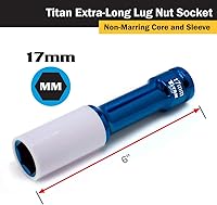 Vista 2 de Titan Tools 2191 llave para tuerca de ruega profunda de 17 mm 1/2 pulgada para conducir sin contratiempos