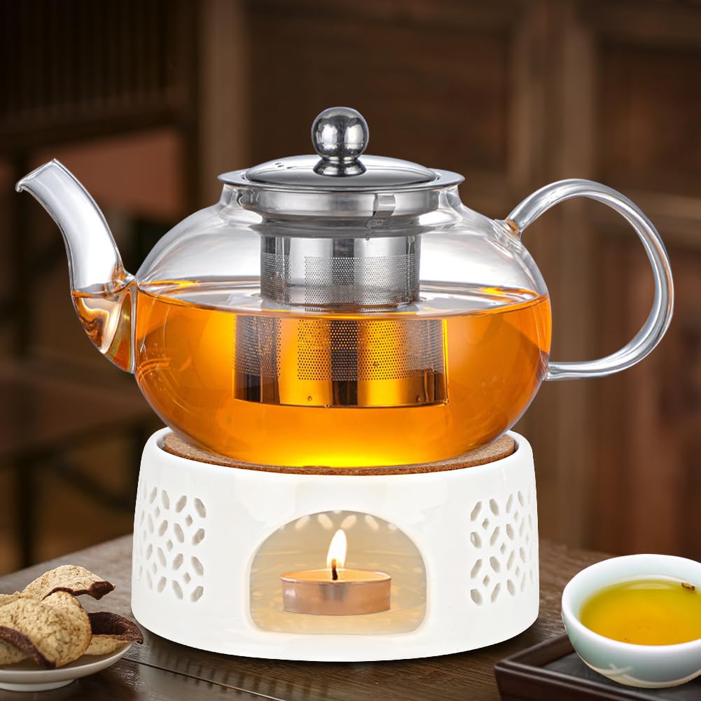 Teiera Per Induzione Teiera In Vetro Con Infusore 450ml Tè In - 8