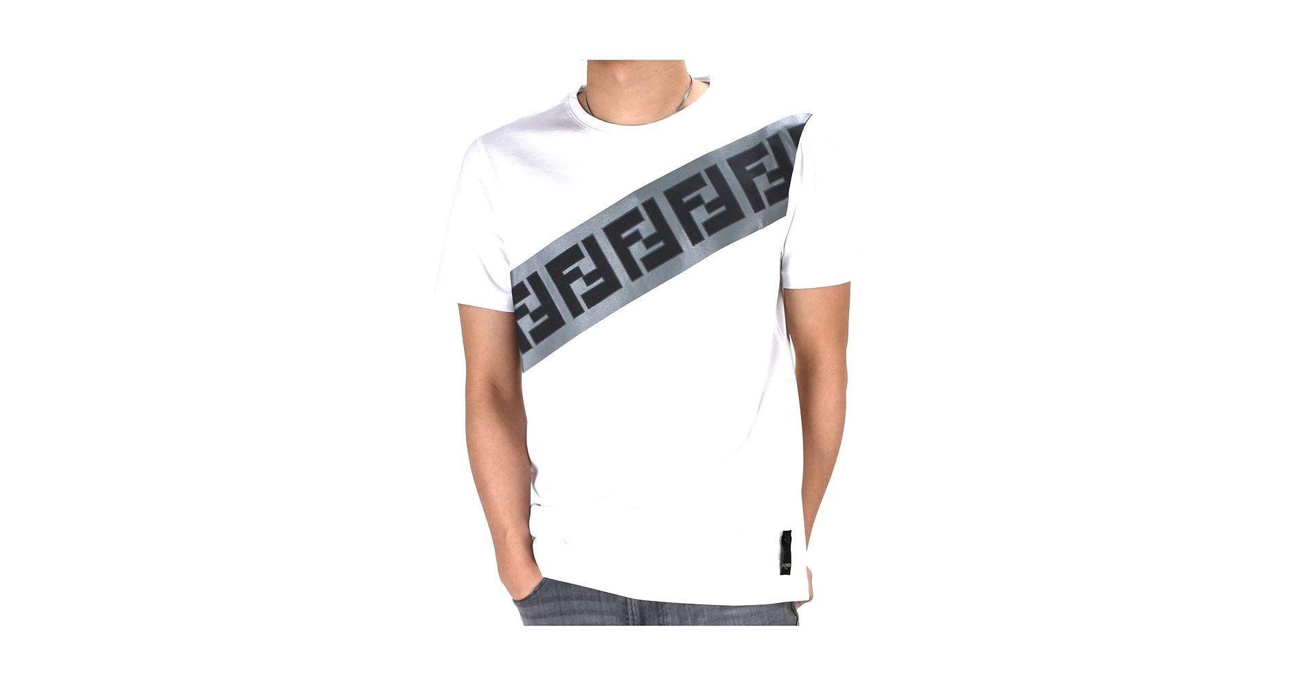 Amazon | [フェンディ] Tシャツ カットソー クルーネック 半袖