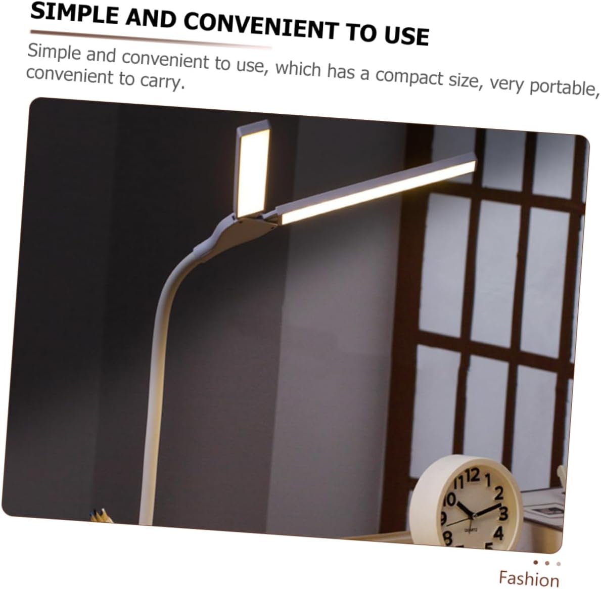 USB Rechargeable Desk Lamp Dual Heads Eye Protection Reading Light Adjustable Brightness Portable Table Lamp for Students Home and Office Use