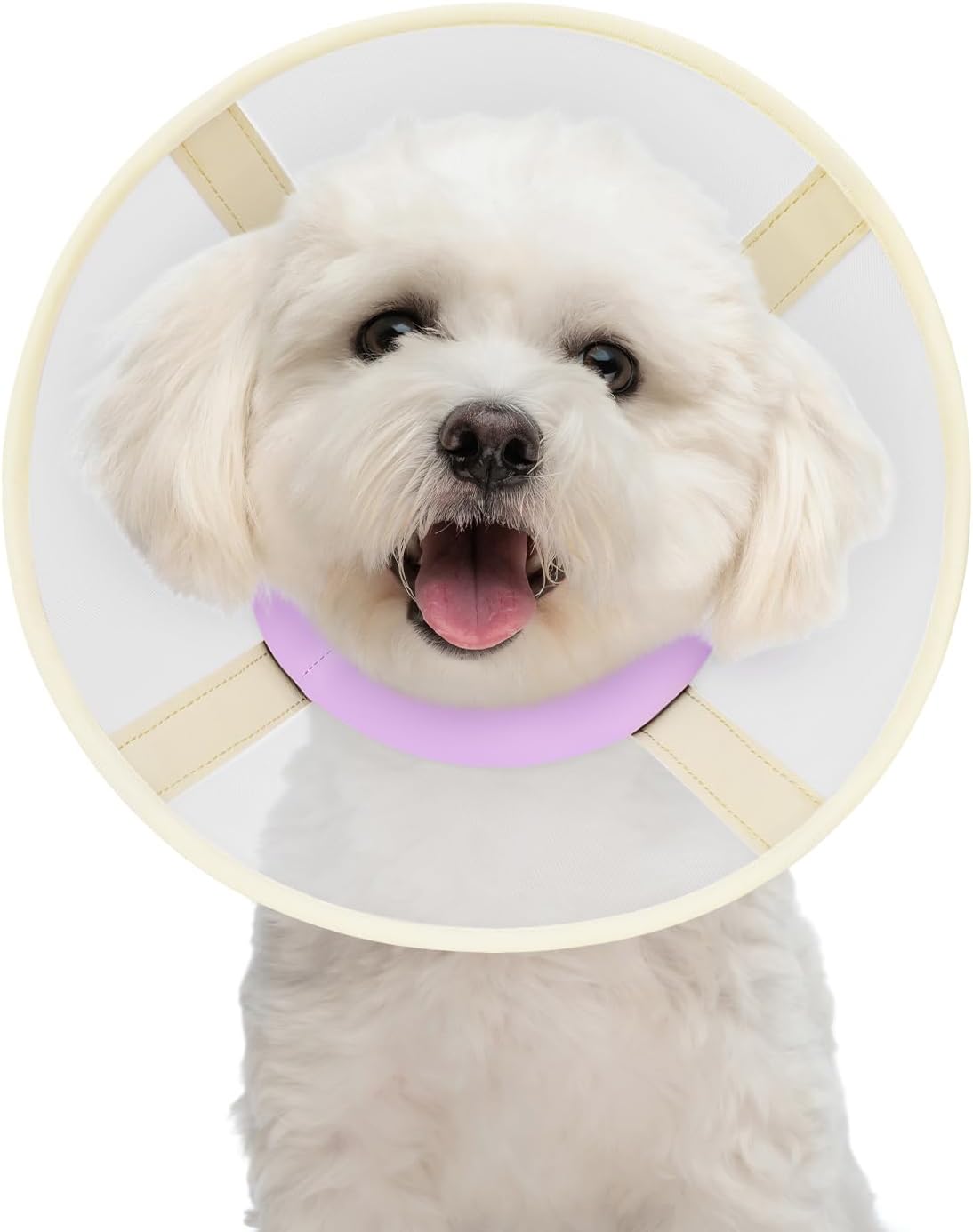 Cat Cone Collar Soft- Adjustable Comfortable Air Mesh Recovery Cone After Surgery to Stop Licking and Scratch, Alternative to Plastic Elizabethan Collar for Cat, Whiskers Freedom (Pink, S)