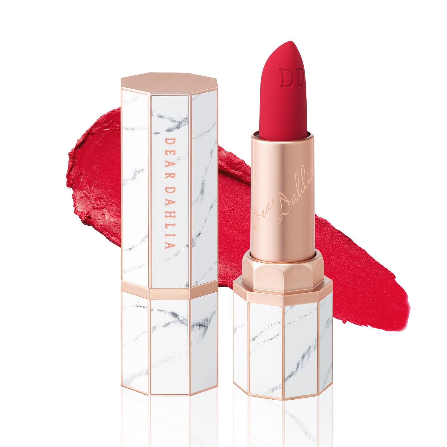 DEARDAHLIA Lip Paradise Effortless Matte Lipstick (Natasha) - Weightless & Silky Matte Lipstick with High-Pigment Color, Long-Lasting, Dahlia Petal