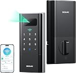 DESLOC K140 Plus Palm Vein Recognition Smart Lock, intégré WiFi | Verrouillage de porte sans clé avec clavier Deadbolt, contrôle d'application, verrouillage automatique et jusqu'à 9 Mois d'argent de la batterie rechargeable