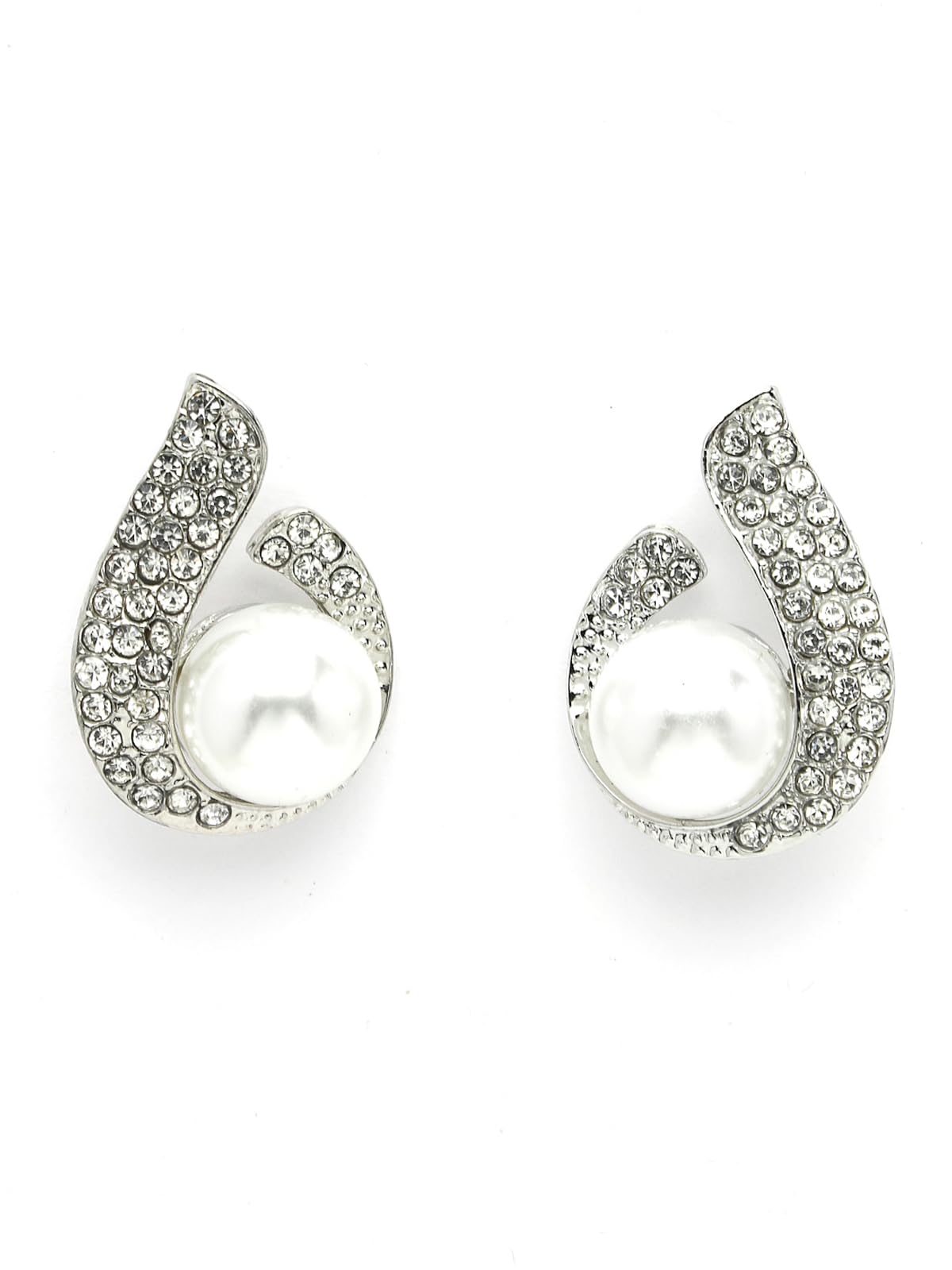 Scintillare by Sukkhi Attractive Rhodium Plated Pearls & Crystals Stones Studs Earring for Women & Girls Stylish Fashion|Birthday Gift for Girls & Women Anniversary Gift for Wife|E106674 (B0CQFVPY8H) Amazon Price History, Amazon Price Tracker