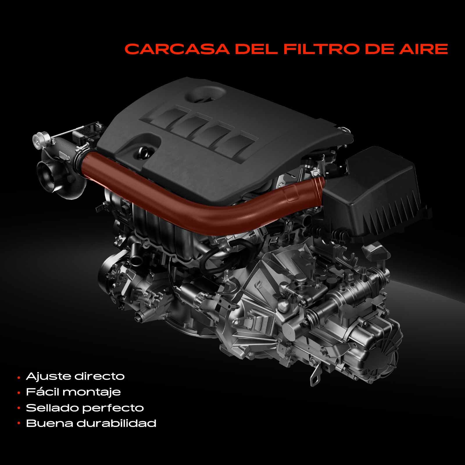 Frankberg Manguera de aire de carga Manguera Turbo Diesel Compatible con Laguna II Grandtour KG0/1 1.9L Laguna II BG0/1 1.9L Espace IV JK0/1 1.9L Replace# 7700116005