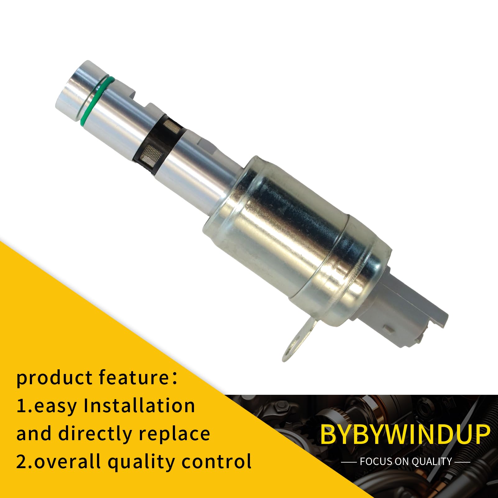 Válvula solenoide con control de válvula de aceite variable compatible con Clio 2005-2009 Fluence Laguna Grand Scenic Megane Twingo Modus Reemplazo para 8200413185 8200823650