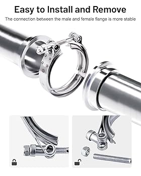 Amazon.com: EVIL ENERGY 3.0 Inch V Band Clamp with Flange