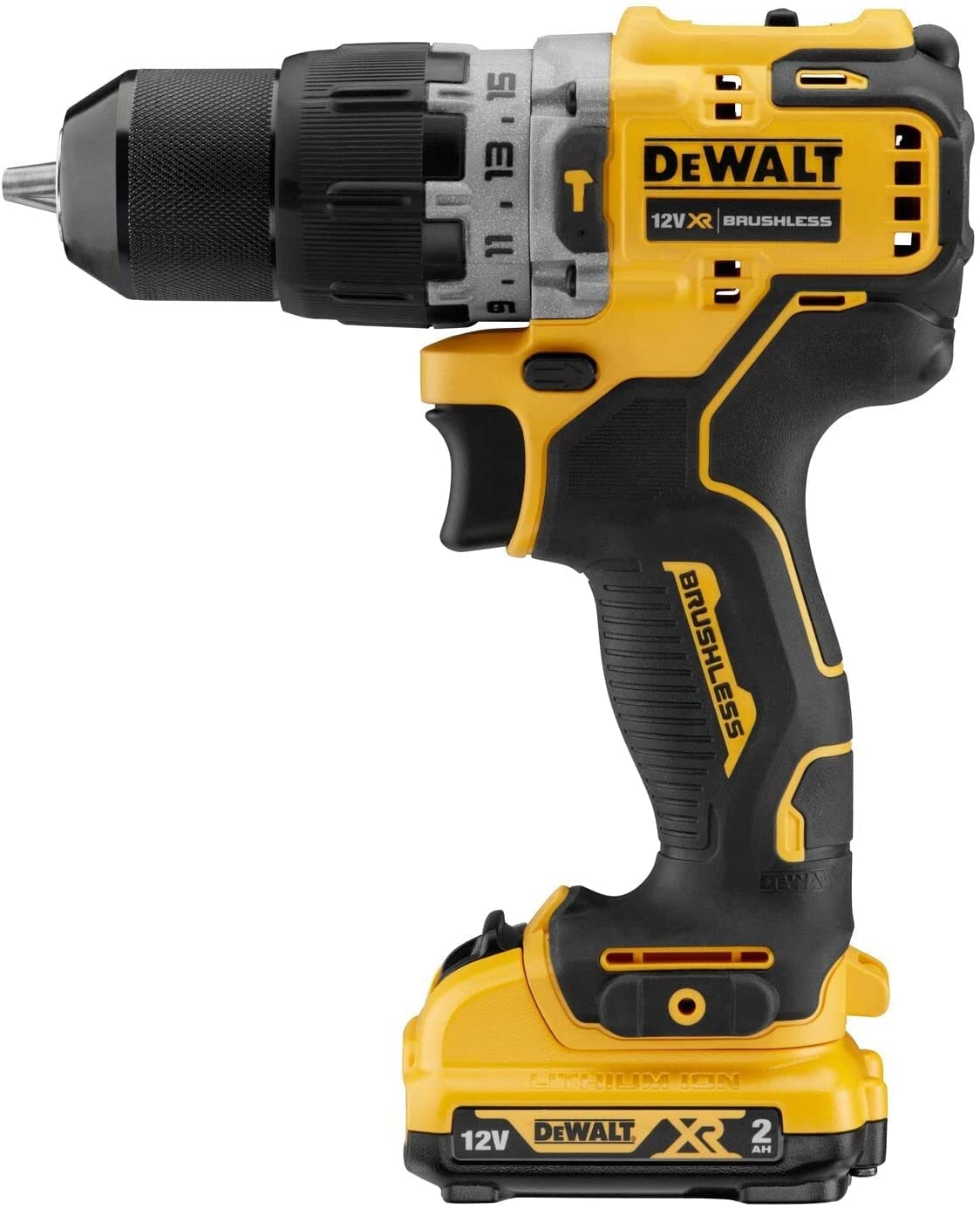 DEWALT Solidny Taladro percutor bez escobillas xr 12v li-ion 2ah dla profesjonalistów i majsterkowiczów do pracy profesjonalnej 12v