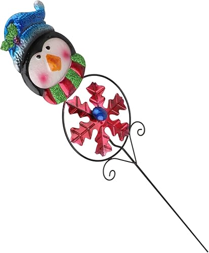 1 pieza de Navidad molinete de cristal adornos de pesebre para exteriores decoración de belén de hierro, molinete de césped, decoración de molinete