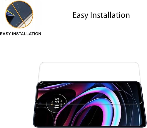 Miniatura 2 de Paquete de 2+2 Protector de pantalla de vidrio compatible con Motorola Moto Edge 2021  Moto Edge 5G UW 2021 Protector de lente de cámara de vidrio