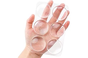 Transparent Round Rubber Self-Adhesive Wall Protector for Door Knob Impact and Handle...