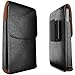 Meilib Galaxy Note 8 Belt Case Note 9 Belt Clip Case - Leather Pouch Belt Holster Case with Clip for Samsung Galaxy Note 9 / Note 8 (Fits Phone w/Thin to Medium Size Cover on) Black