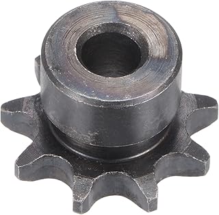 uxcell 9 Teeth Sprocket Type B Single Strand 3/8" Pitch, 8mm Bore A3 Carbon Steel for ISO 06B