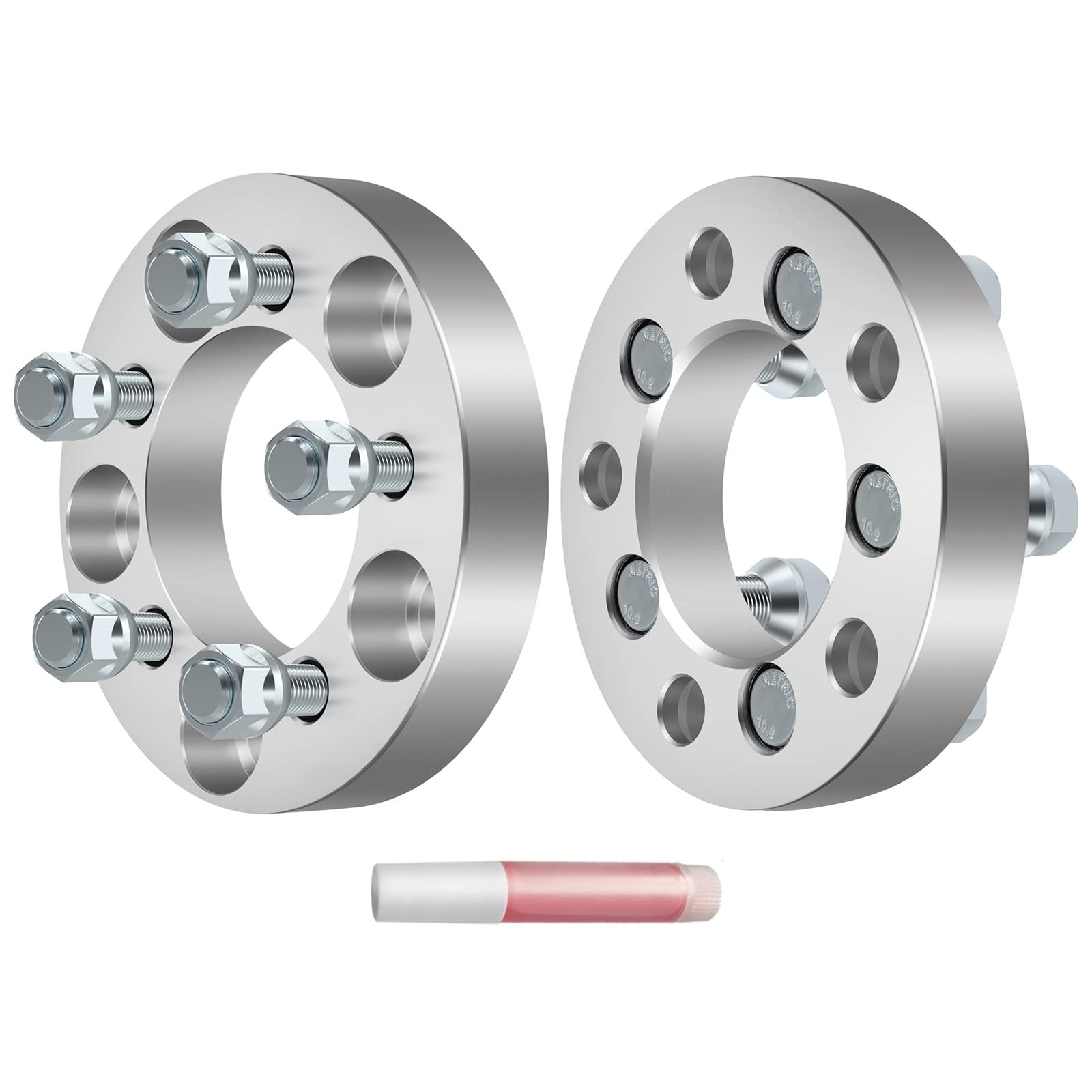 SCITOO 2Pc 5x4.5 to 5x100 Wheel Spacers 1 inch for Toyota/for Dodge Silver