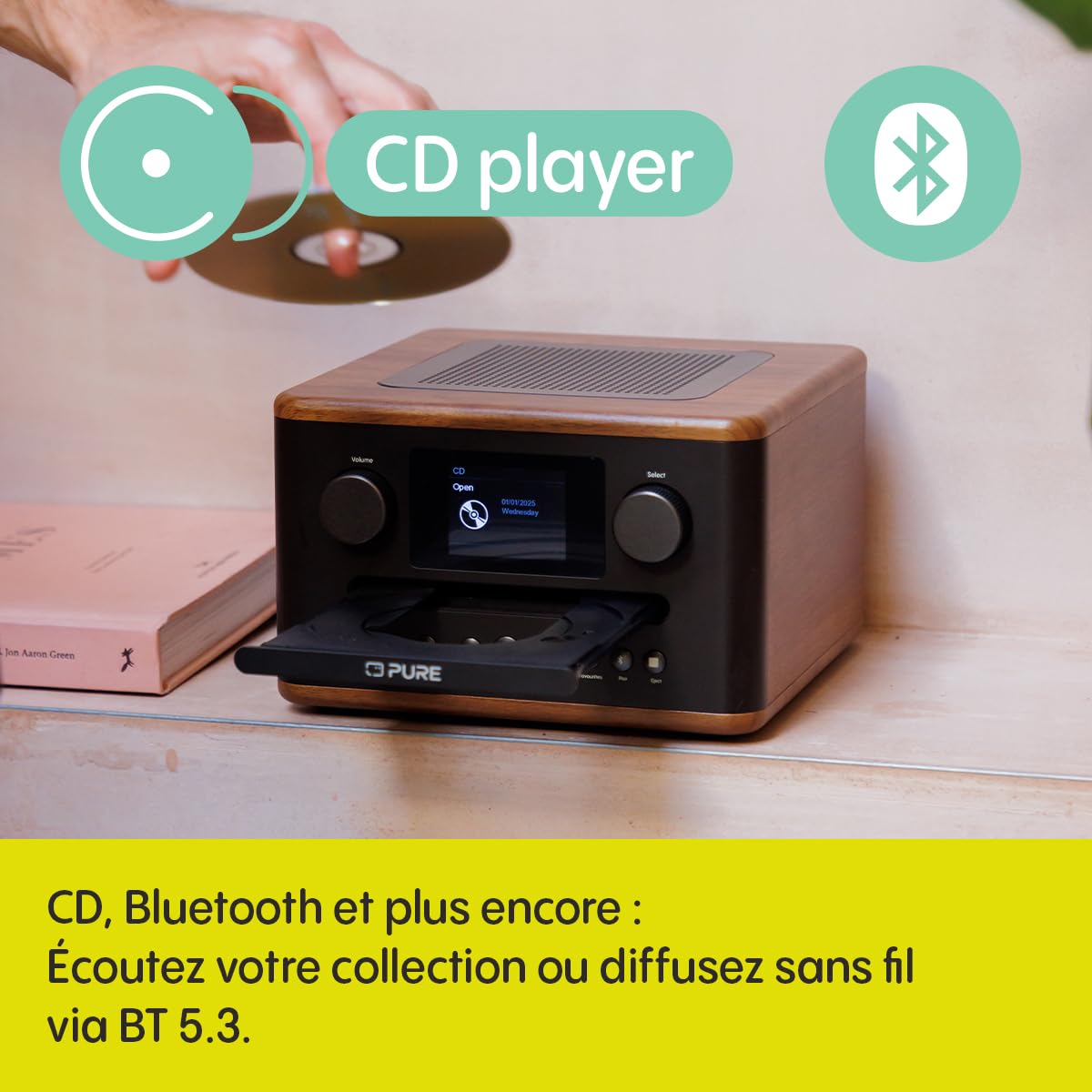 RADIO C/CD DAB+ BT CLASSIC C-D4 COFFEE BROWN/WALNU