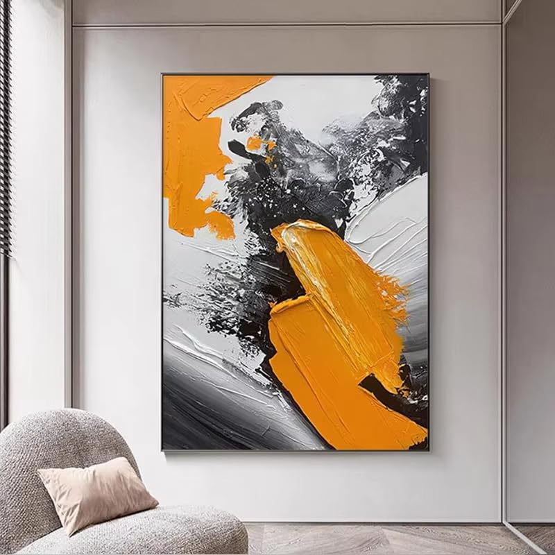 Lienzo abstracto de colores vivos que ilumina dormitorios y espacios interiores modernos