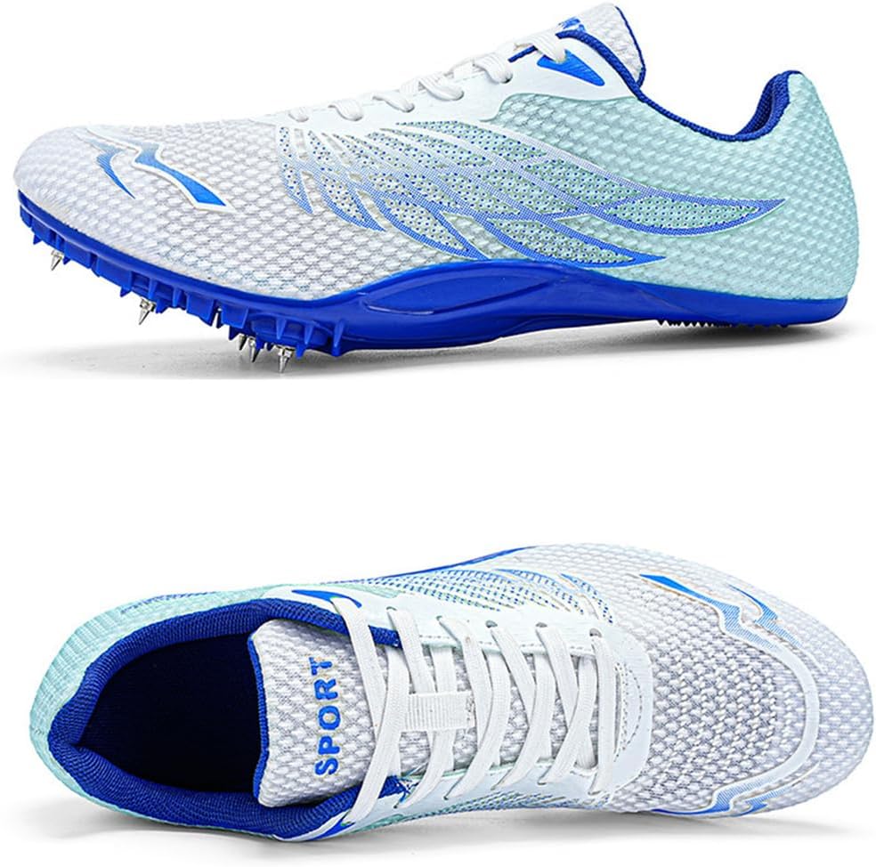 Men's Track & Field & Cross Country Shoes Professional 8 Spikes Running Shoes Breathable Race Sneakers High Jump Shoes