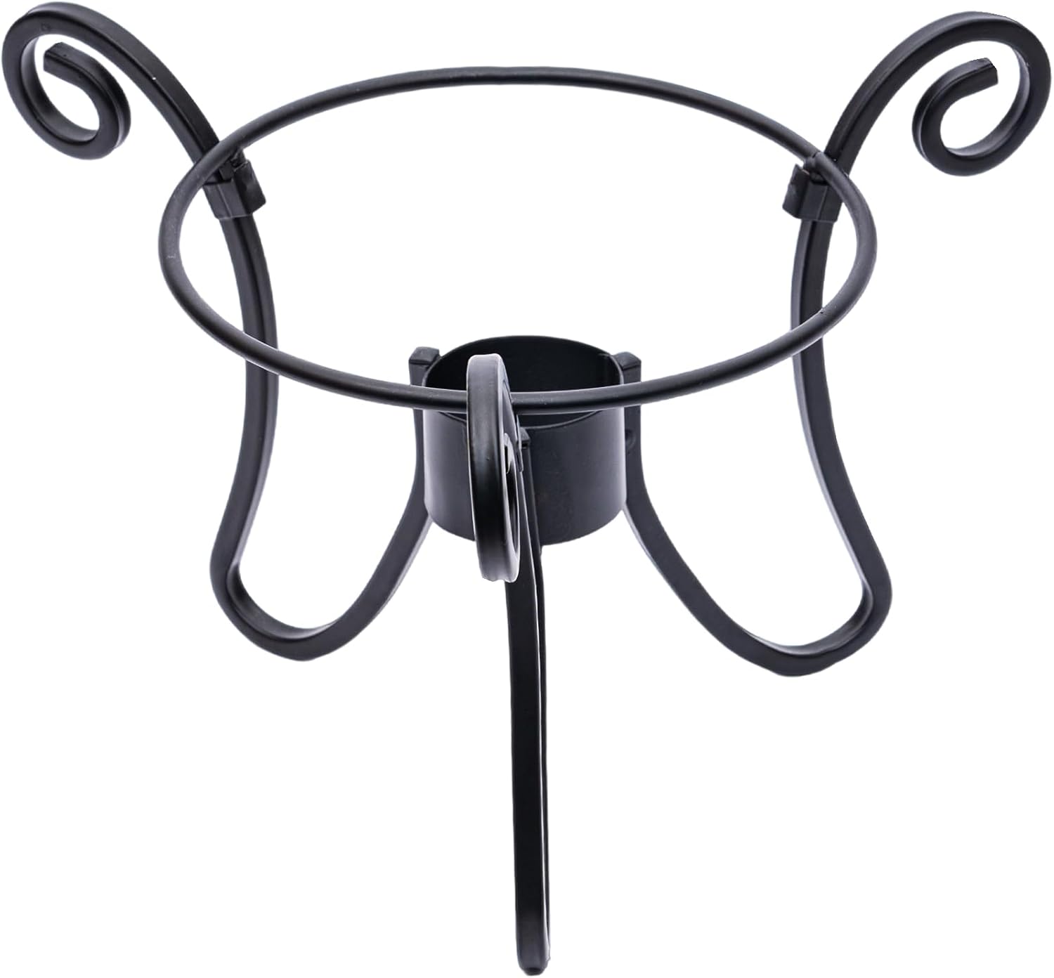 Topadorn Metal Gazing Ball Stand for 10 or 12 inch Metal and Glass Garden Gazing Globes, Outdoor Patio Lawn Decor, Black
