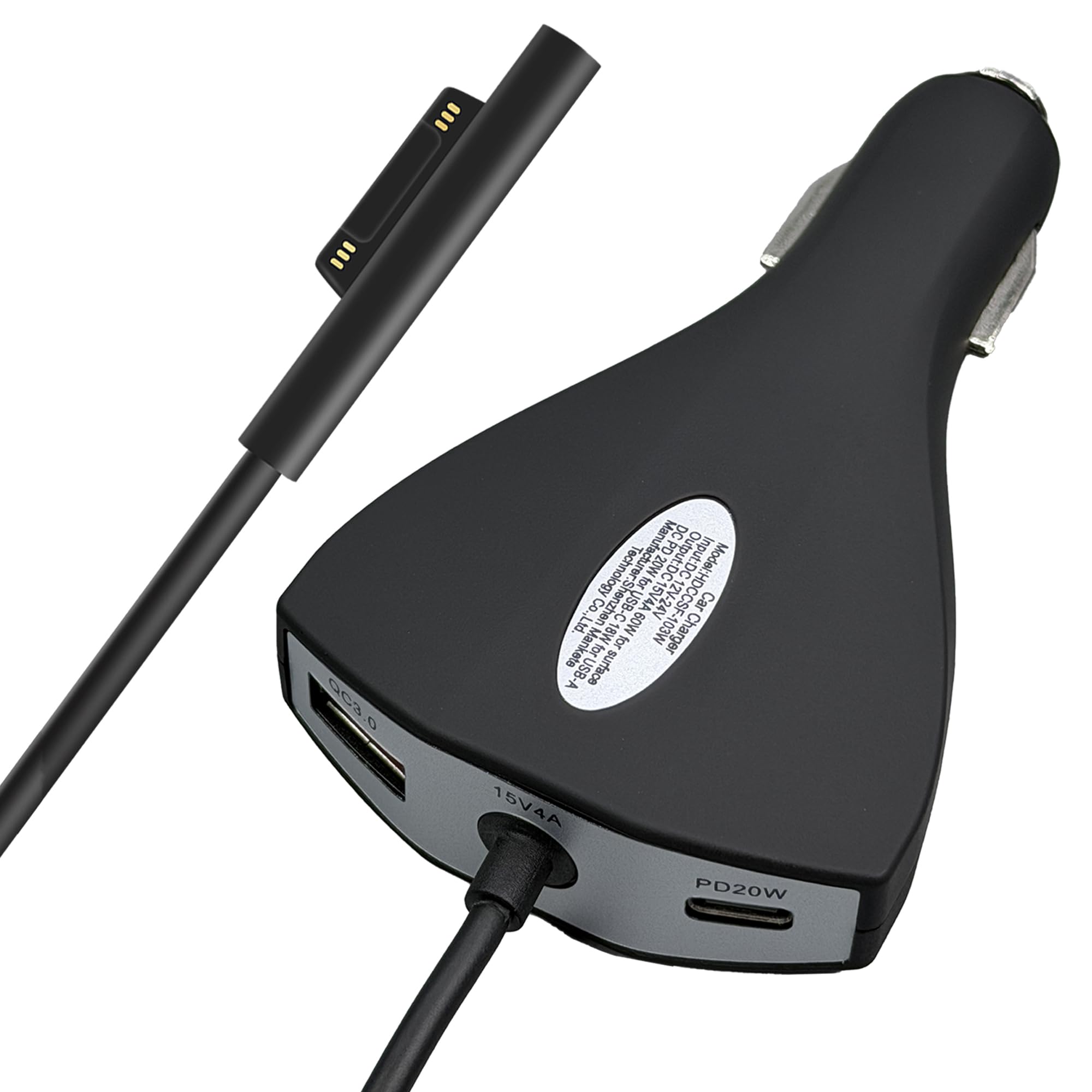 Amazon.co.jp: Sisyphy Surface Pro 車載充電器 65W 15V4A USB-A&C