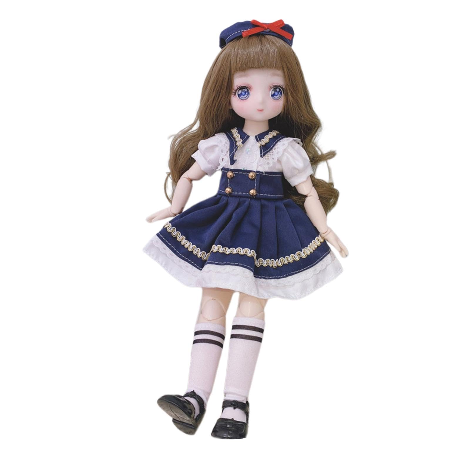 30CM Doll 21 Movable Joints BJD 12 Inch Makeup Dress Up Girl Doll Style 2|Dolls & Bears | Dolls | Clothes & Accessories |1 Piece 1/6 BJD Girl Doll-image-32