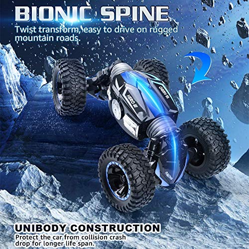 NQD RC Car Off-Road Vehicles Rock Crawler 2.4Ghz Remote Control Car Monster Truck 4WD Dual Motors Electric Racing Car, Toys RTR Rechargeable Buggy Hobby Car (Blue)