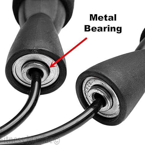 Miniatura 6 de Fitness Maniac Cuerdas de saltar de 5 unidades para entrenamiento de boxeo, salto de velocidad, ejercicio, fitness, hombres, mujeres, adultos,