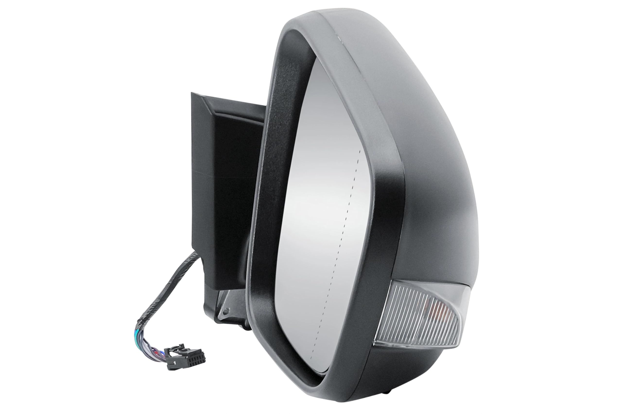 Espejo exterior derecho lado pasajero electrico y calefactable plegable manual con cubierta texturizada trasera para Renault Kangoo Nissan Townstar Mercedes Citan 2023-2026