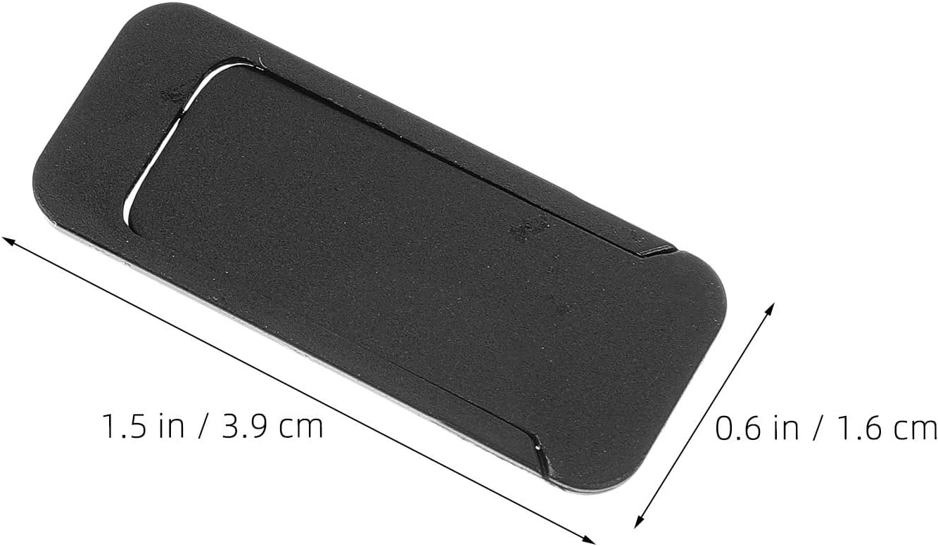 10pcs Privacy Camera Cover, 1.5" X 0.6" Webcam Privacy Cover Slide for Laptops, Desktops, Phones, Slim Black Lens Guard for Personal and Professional Use