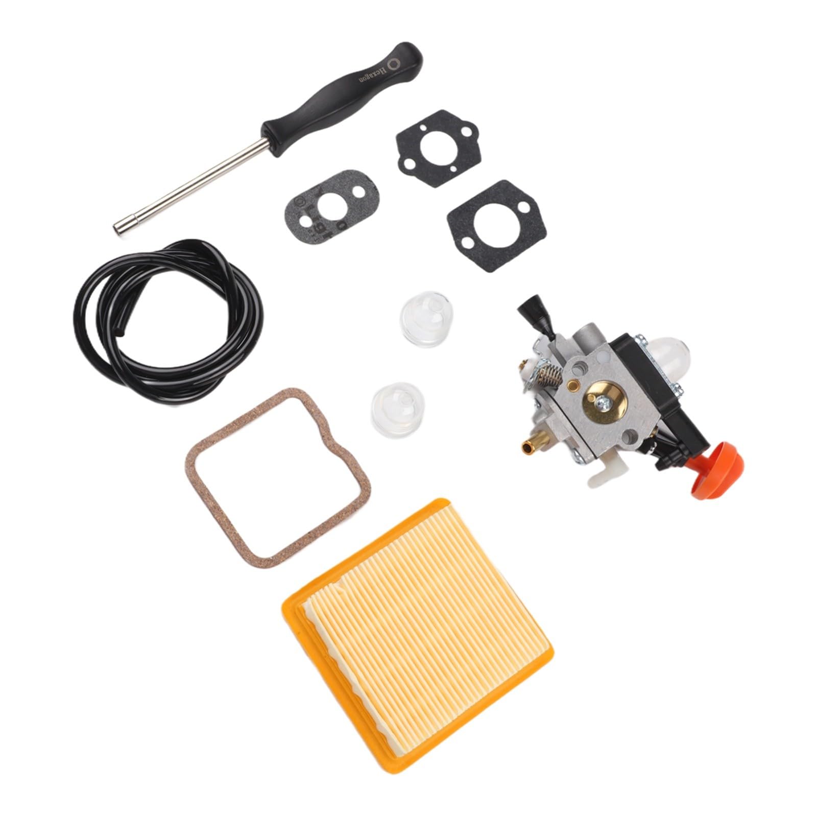 Risveglio Carburetor Kit FS131 FS131R FS311 KM131 HT131-HT135, 4180-120-0619 with Air Filter and Gaskets